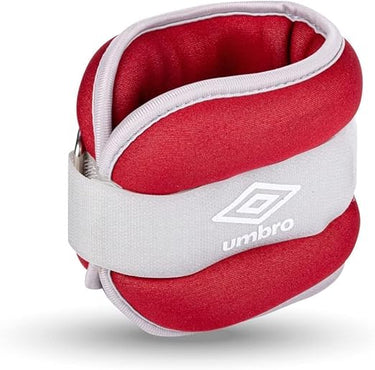 Umbro Pesos para piernas y brazos, 2 unidades de 1000 g, ajustables con cierre de velcro, ajuste cómodo